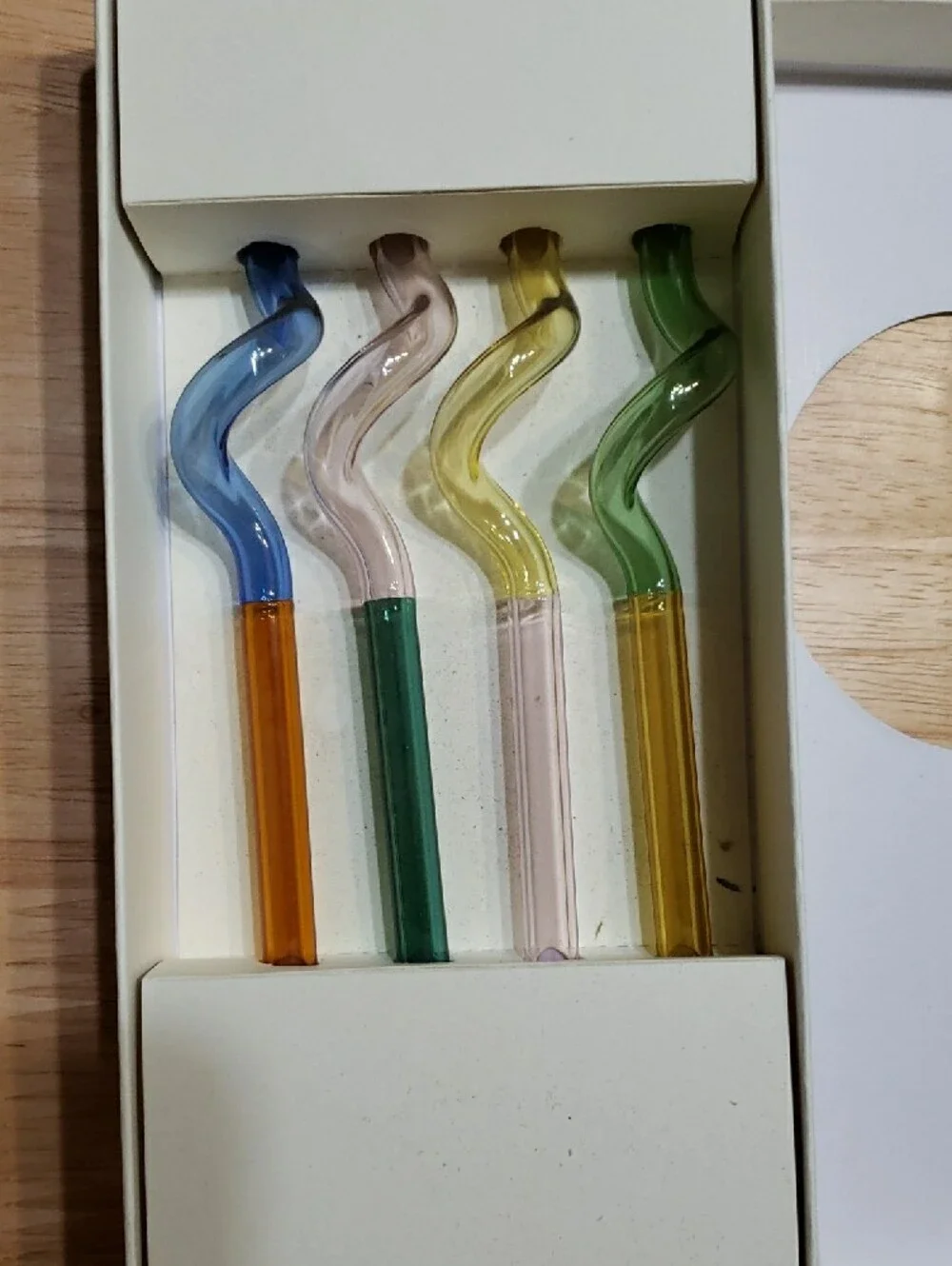 HAY SIP Spiral Glass Straws - Multicolor, 7 Boxes Available